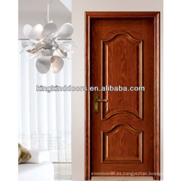 Nueva pintura alta calidad puerta Interior madera maciza madera puerta MD-502 hecho en China